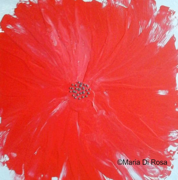 ©Maria-Di-Rosa-encaustic-#127-Red-Flower-2015.jpg