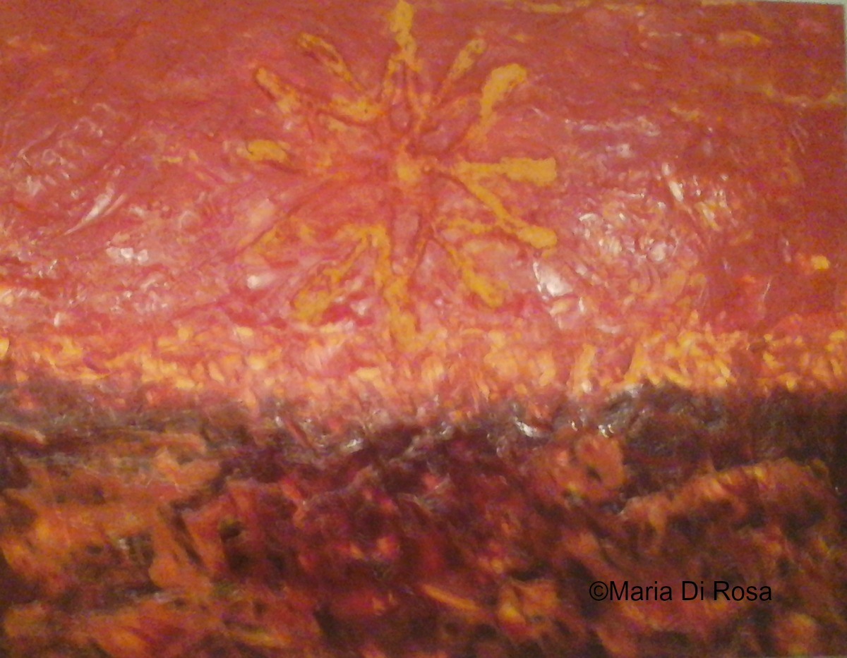 ©Maria-Di-Rosa-encaustic-mixed-media-#124-Star-Burst-2015.jpg